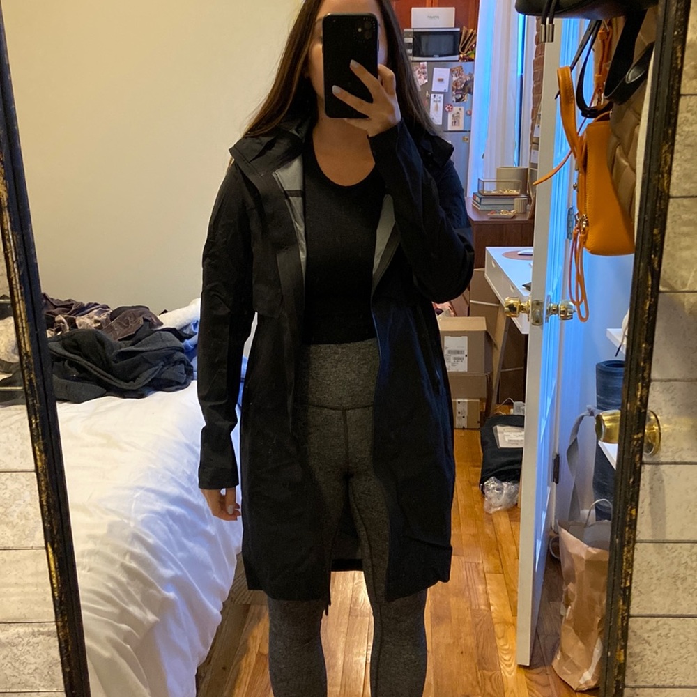 lululemon classic long rain jacket